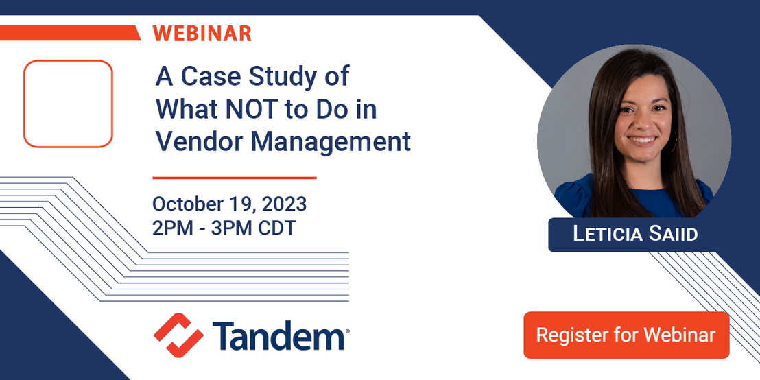 A Case Study of What NOT to Do in Vendor Management