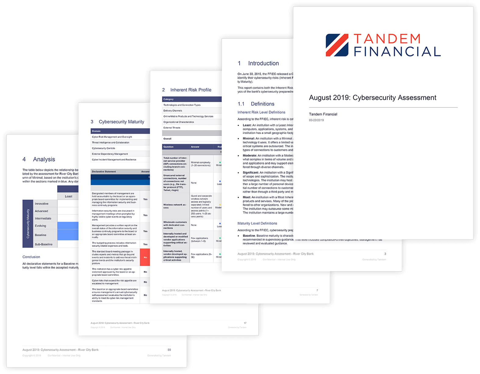 Cybersecurity Assessment Tool FFIEC Online Solution Tandem