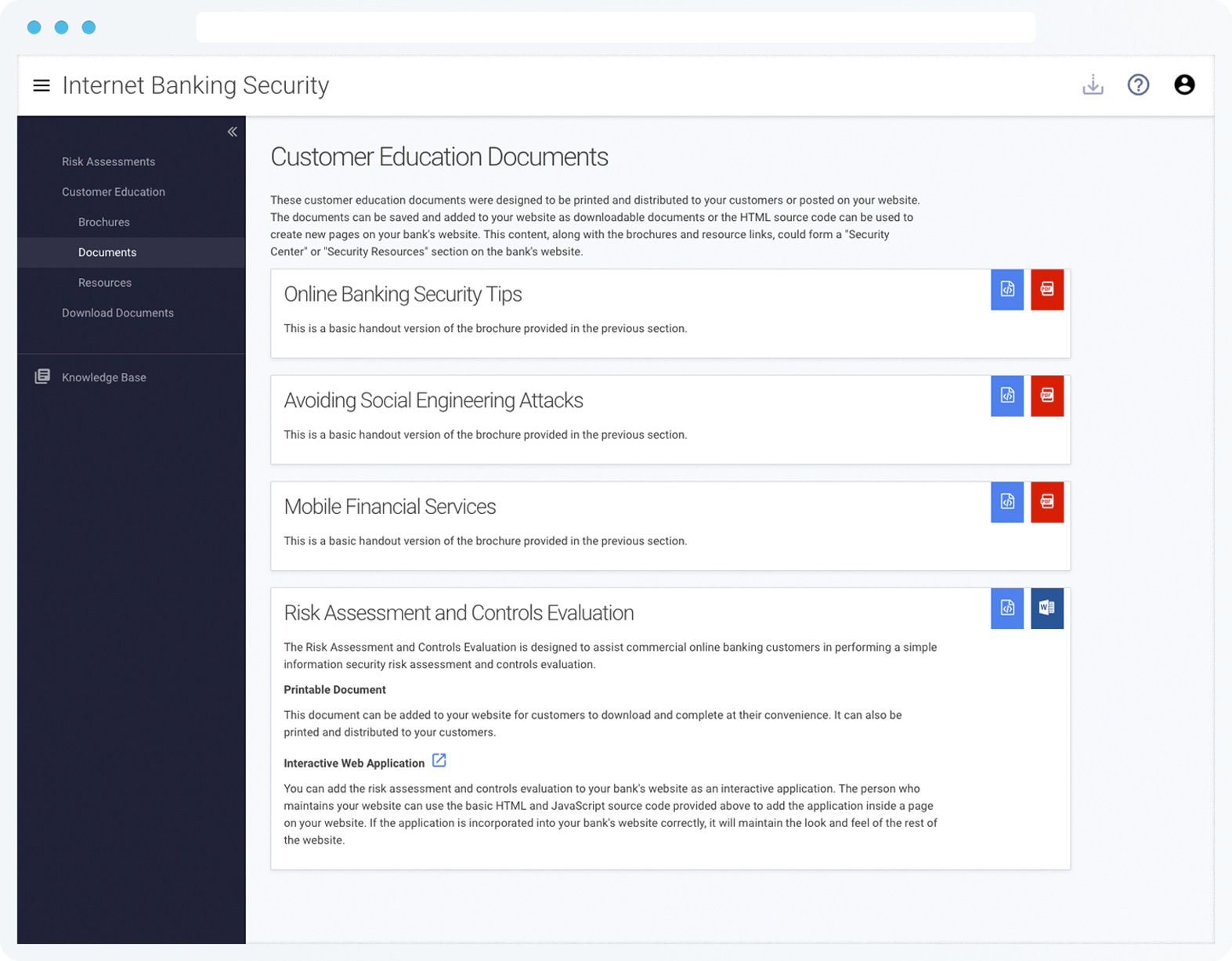 Banking Security Program Software Tandem