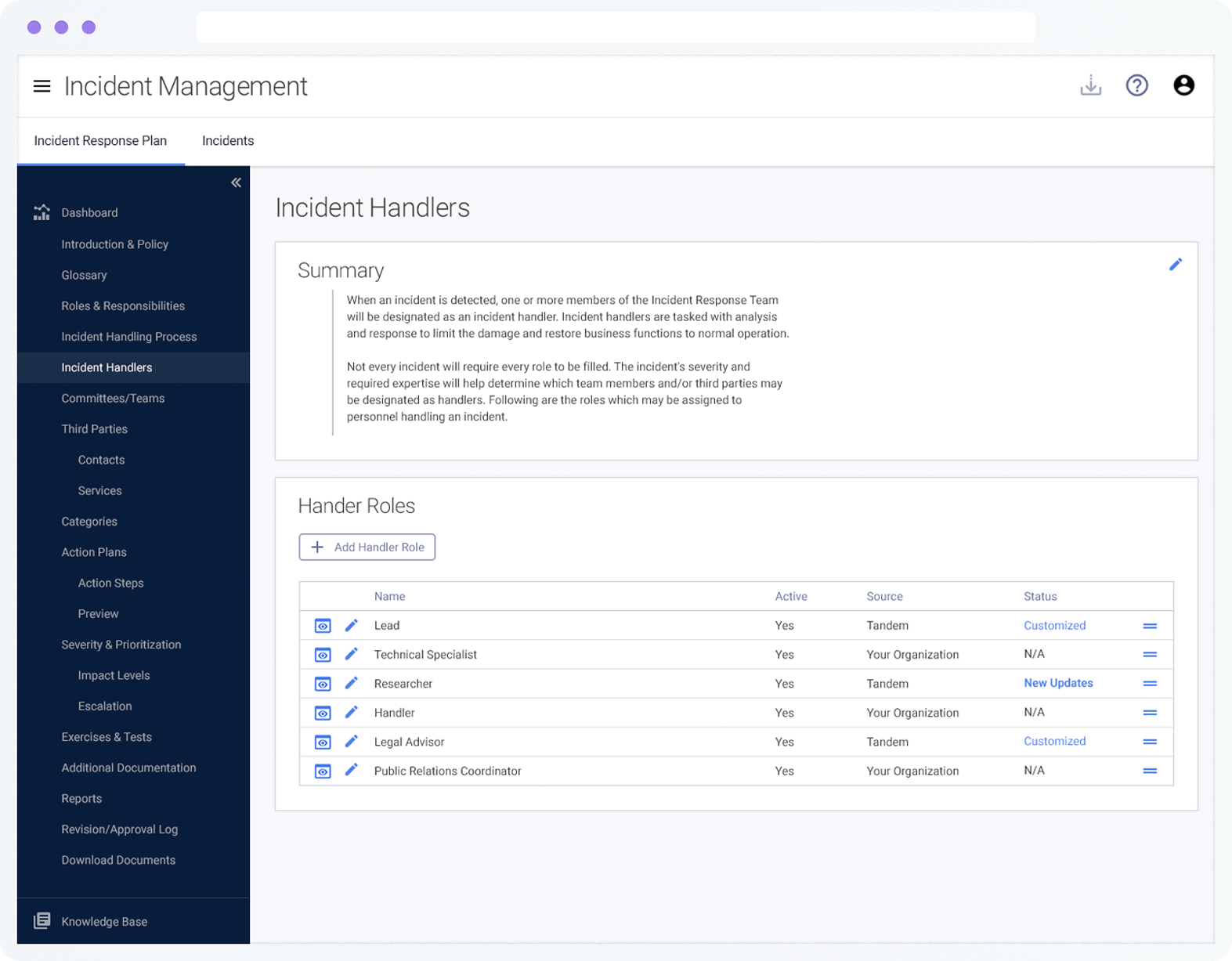 Incident Management Software - Online Solution - Tandem